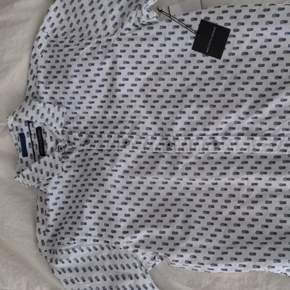 Saks Fifth Avenue Men's Button Down Shirt sleeve shirt - Picture 1 of 1